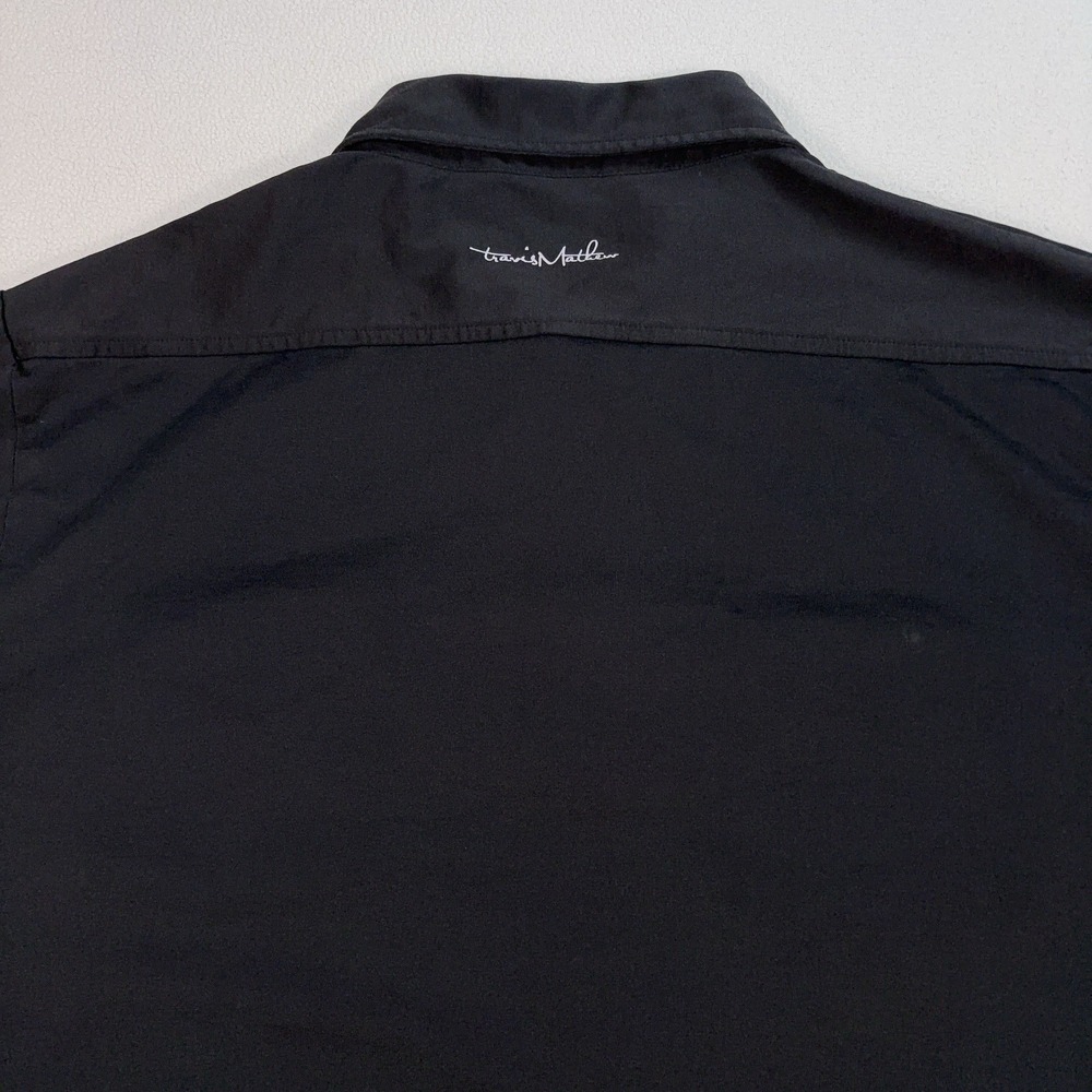 Travis‎ Mathew Double Pocket Golf Polo Men's L Black Pima Cotton Stretch *LOGO* - Picture 9 of 16